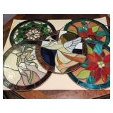 5 stained glass hanging art