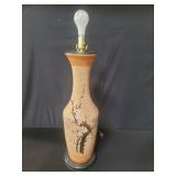 Mid century Japanese ceramic table lamp with