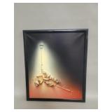 Mixed media 3d wall decoration