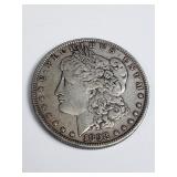 1898 Morgan silver dollar coin