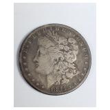 1883 Morgan silver dollar coin
