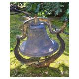 Antique large USA train bell
