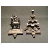 2 cast iron boot scrapers