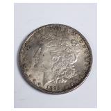 1890 Morgan silver dollar coin