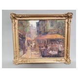 Signed Antal Berkes impressionist oil on canvas