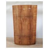 Burl walnut Art Deco wardrobe