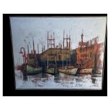 Large MCM Lee Reynolds signed oil painting