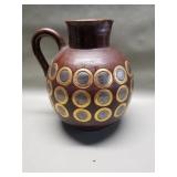 Vintage MCM Italy ceramic large pitcher