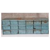 Industrial 18-drawer machinist cabinet