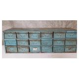 Industrial 18-drawer machinist cabinet