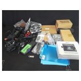 Box of miscellaneous computer cables, hdmi