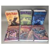 6 Harry Potter hardcover books