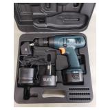 Black & Decker 9.6v drill with two batteries,
