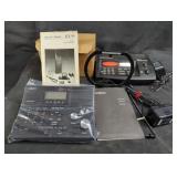 Group of radio scanners and aviation transceiver