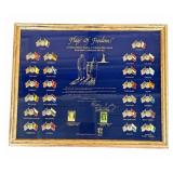 Framed Flags of Freedom collector