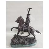 Frederic Remington "The Scalp" bronze sculpture