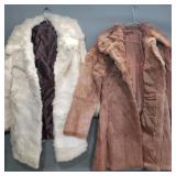 Pair of fur coats