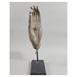 Bronze Thai Buddha hand sculpture