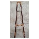 Vintage carved wood easel