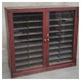 Vintage metal letter organizer