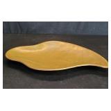 Mid century Modernist footed copper bowl