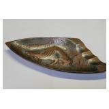 Vintage handmade asymmetrical shape copper
