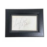 Framed Lakers Larry Drew signed 5 x 7 cut