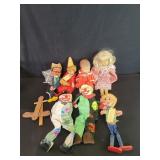 Group of vintage plastic, fabric and composite