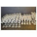 52pc Orrefors crystal cup set