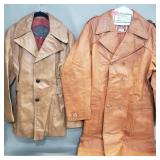Pair of leather jackets