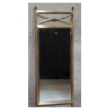 La Barge brass framed wall beveled mirror