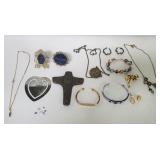 Group of costume jewelry