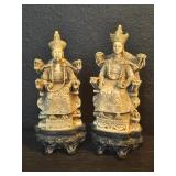 Vintage Chinese Emperor & Empress on dragon