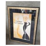 Framed vintage "L