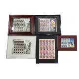 Framed Legends of Hollywood stamps