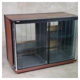 Technics stereo component cabinet om casters w