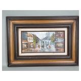Signed oil on board