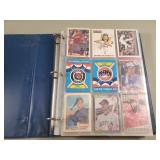 Vintage binder of baseball, basketball, and soccer