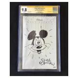 Floyd Norman signed Mickey Mouse sketch