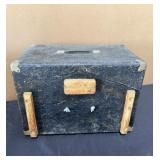 Pair of vintage Mitchell speakers in cases