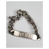 Sterling silver ID bracelet
