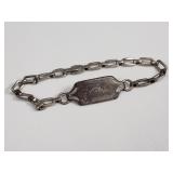 Sterling silver ID bracelet