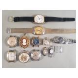 Group of vintage wind up, & automatic wristwatches