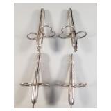 Vintage silver plate asparagus tongs