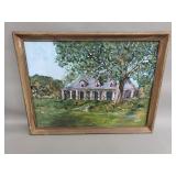 Signed Sandra Boucvalt "Elmwood Plantation" oil