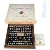 Framed 96th Tournament of Roses pin collection
