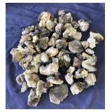 Lot of smoky quartz crystals