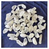 Lot of clear quartz crystals