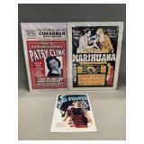 Vintage reproduction advertisement and movie
