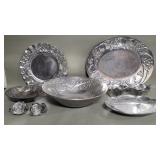 7-piece aluminum plate, bowl, platter, etc.